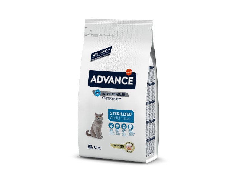ADVANCE CAT STERILIZED TURKEY & BARLEY 1,5Kg ADVANCE CAT STERILIZED TURKEY & BARLEY 1,5Kg