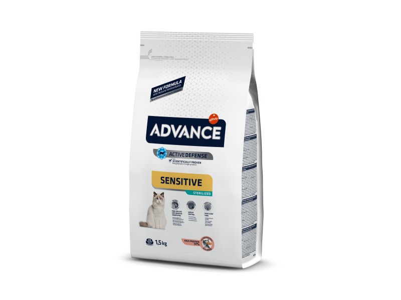 ADVANCE CAT STERILIZED SENSITIVE SALMON 1,5Kg ADVANCE CAT STERILIZED SENSITIVE SALMON 1,5Kg
