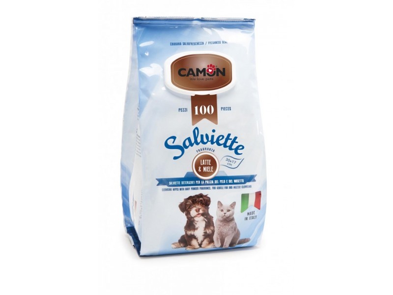 CAMON SALVIETTE LATTE & MIELE MAXI - 100UN CAMON SALVIETTE LATTE & MIELE MAXI - 100UN